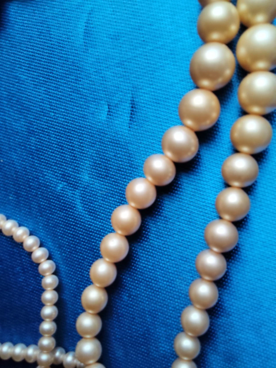 Oude parelketting met twee rijen – photo 3